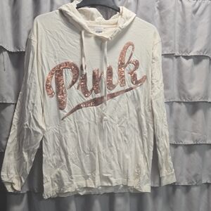 PINK Victoria's Secret White Cotton Top